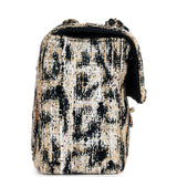 Chanel Maxi Leopard Print "Souplissimo" Small Flap Bag Brown, Black, White Tweed, Mixed Fibers Gold Hardware - Thumbnail View 3