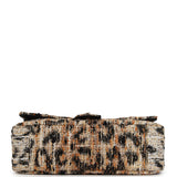 Chanel Maxi Leopard Print "Souplissimo" Small Flap Bag Brown, Black, White Tweed, Mixed Fibers Gold Hardware - Thumbnail View 6