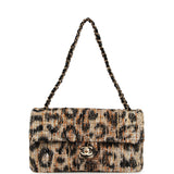 Chanel Maxi Leopard Print "Souplissimo" Small Flap Bag Brown, Black, White Tweed, Mixed Fibers Gold Hardware - Thumbnail View 7
