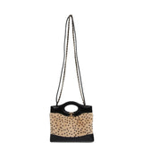 Chanel Mini "Cheetah Print" 31 Shopper Beige Calf Hair, Black Shiny Lambskin Gold Hardware - Thumbnail View 7