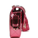 Chanel Mini Flap Bag and Star Coin Purse Pink Mirror Calfskin, Metallic Calfskin Light Gold Hardware - Thumbnail View 3