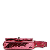 Chanel Mini Flap Bag and Star Coin Purse Pink Mirror Calfskin, Metallic Calfskin Light Gold Hardware - Thumbnail View 7