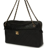 Chanel Maxi "Camerissimo" Camera Case Black Lambskin Gold Hardware - Thumbnail View 5