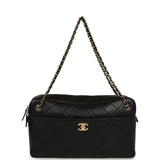 Chanel Maxi "Camerissimo" Camera Case Black Lambskin Gold Hardware - Thumbnail View 7
