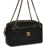 Chanel Small "Camerissimo" Camera Case Black Lambskin Gold Hardware - Thumbnail View 2