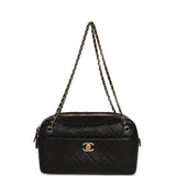 Chanel Small "Camerissimo" Camera Case Black Lambskin Gold Hardware - Thumbnail View 7