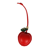 Chanel "Charming City" Apple Bag Charm Red, Green Lambskin Gold Hardware - Thumbnail View 1