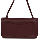 Chanel Maxi "Souplissimo" Small Flap Bag Dark Burgundy Grained Calfskin Gold Hardware - Thumbnail View 4