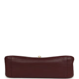 Chanel Maxi "Souplissimo" Small Flap Bag Dark Burgundy Grained Calfskin Gold Hardware - Thumbnail View 7