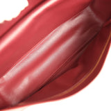 Chanel Maxi "Souplissimo" Small Flap Bag Dark Burgundy Grained Calfskin Gold Hardware - Thumbnail View 9