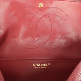 Chanel Maxi "Souplissimo" Small Flap Bag Dark Burgundy Grained Calfskin Gold Hardware - Thumbnail View 10
