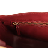 Chanel Maxi "Souplissimo" Small Flap Bag Dark Burgundy Grained Calfskin Gold Hardware - Thumbnail View 11