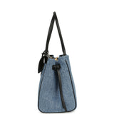 Chanel Large "Urban Essential" East West Shopping Tote Blue Denim, Black Caviar Gold Hardware - Thumbnail View 3