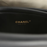 Chanel Large "Urban Essential" East West Shopping Tote Blue Denim, Black Caviar Gold Hardware - Thumbnail View 10