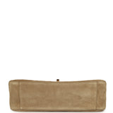 Chanel Maxi "Souplissimo" Small Flap Bag Dark Beige Suede Gold Hardware - Thumbnail View 6