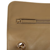Chanel Maxi "Souplissimo" Small Flap Bag Dark Beige Suede Gold Hardware - Thumbnail View 8