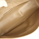 Chanel Maxi "Souplissimo" Small Flap Bag Dark Beige Suede Gold Hardware - Thumbnail View 9