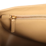 Chanel Maxi "Souplissimo" Small Flap Bag Dark Beige Suede Gold Hardware - Thumbnail View 11