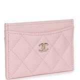 Chanel Classic Card Holder Light Pink Caviar Light Gold Hardware - Thumbnail View 2