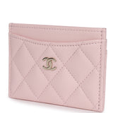 Chanel Classic Card Holder Light Pink Caviar Light Gold Hardware - Thumbnail View 5