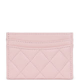 Chanel Classic Card Holder Light Pink Caviar Light Gold Hardware - Thumbnail View 4