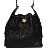 Chanel Medium 25 Hobo Bag Black Caviar Gold Hardware - Thumbnail View 1