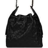 Chanel Medium 25 Hobo Bag Black Caviar Gold Hardware - Thumbnail View 4