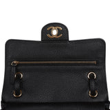 Chanel Mini "Souplissimo" Flap Bag Black Grained Calfskin Gold Hardware - Thumbnail View 8