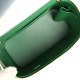 Chanel Small Top Handle Vanity Case Green Croc Embossed Calfskin Gold Hardware - Thumbnail View 9