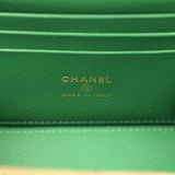 Chanel Small Top Handle Vanity Case Green Croc Embossed Calfskin Gold Hardware - Thumbnail View 10