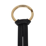 Chanel CC Logo Bag Charm Black Lambskin Gold Hardware - Thumbnail View 4