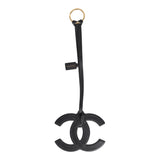 Chanel CC Logo Bag Charm Black Lambskin Gold Hardware - Thumbnail View 6