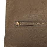 Chanel Maxi "Souplissimo" Large Flap Bag Dark Khaki Grained Calfskin Gold Hardware - Thumbnail View 8