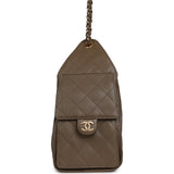 Chanel Small 25 Hobo Bag Dark Khaki Caviar Gold Hardware - Thumbnail View 3