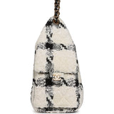 Chanel Small 25 Hobo Bag White, Black Tweed Gold Hardware - Thumbnail View 3