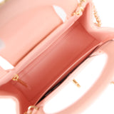 Chanel Small Kelly Shopper Pink Shiny Lambskin Gold Hardware - Thumbnail View 8