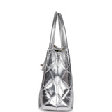 Chanel Small Kelly Shopper Silver Metallic Calfskin Light Gold Hardware - Thumbnail View 3