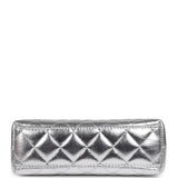 Chanel Small Kelly Shopper Silver Metallic Calfskin Light Gold Hardware - Thumbnail View 6