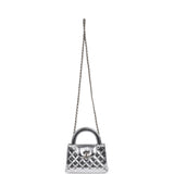 Chanel Small Kelly Shopper Silver Metallic Calfskin Light Gold Hardware - Thumbnail View 7