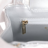 Chanel Small Kelly Shopper Silver Metallic Calfskin Light Gold Hardware - Thumbnail View 10