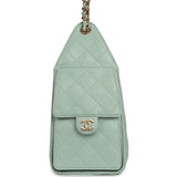 Chanel Small 25 Hobo Bag Light Green Caviar Gold Hardware - Thumbnail View 3