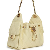 Chanel Mini 25 Hobo Bag Light Yellow Caviar Gold Hardware - Thumbnail View 2