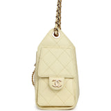 Chanel Mini 25 Hobo Bag Light Yellow Caviar Gold Hardware - Thumbnail View 3