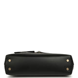 Chanel Top Handle Envelope Flap Bag Black Calfskin Gold Hardware - Thumbnail View 6