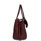 Chanel Large "Urban Essential" East West Shopping Tote Dark Burgundy Caviar Gold Hardware - Thumbnail View 3