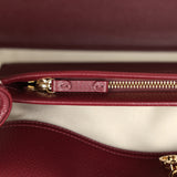 Chanel Large "Urban Essential" East West Shopping Tote Dark Burgundy Caviar Gold Hardware - Thumbnail View 8