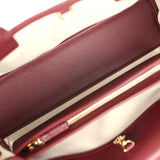 Chanel Large "Urban Essential" East West Shopping Tote Dark Burgundy Caviar Gold Hardware - Thumbnail View 9