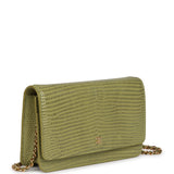 Chanel Wallet On Chain WOC Green Lizard Embossed Calfskin Gold Hardware - Thumbnail View 2