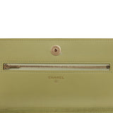 Chanel Wallet On Chain WOC Green Lizard Embossed Calfskin Gold Hardware - Thumbnail View 7