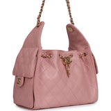 Chanel Small 25 Hobo Bag Pink Caviar Gold Hardware - Thumbnail View 2